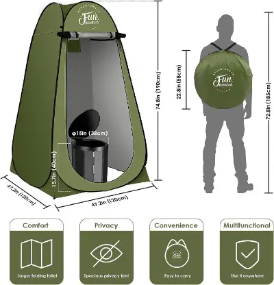 FUN ESSENTIALS Portable Toilet Kit Review